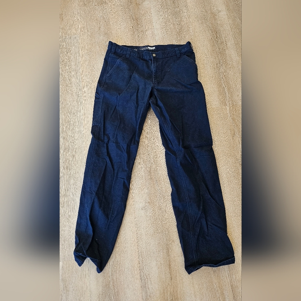 Carhartt duck canvas trousers chinos pants 5 pocket 38 36 tall men relaxed fit